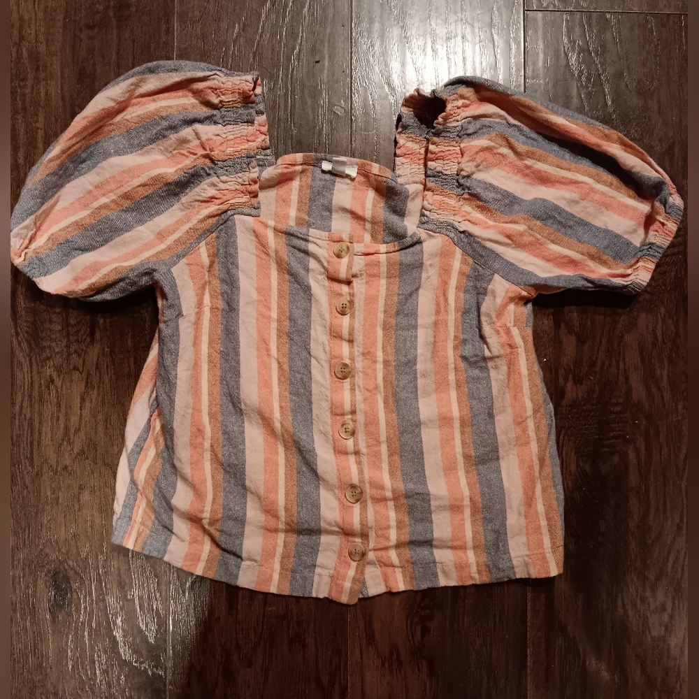 Dip Womens Linen Summer Shirt Size Small